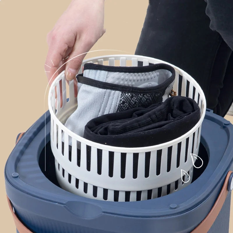 12L Portable Washing Machine Big Capacity with Spin Dryer Bucket for Clothes