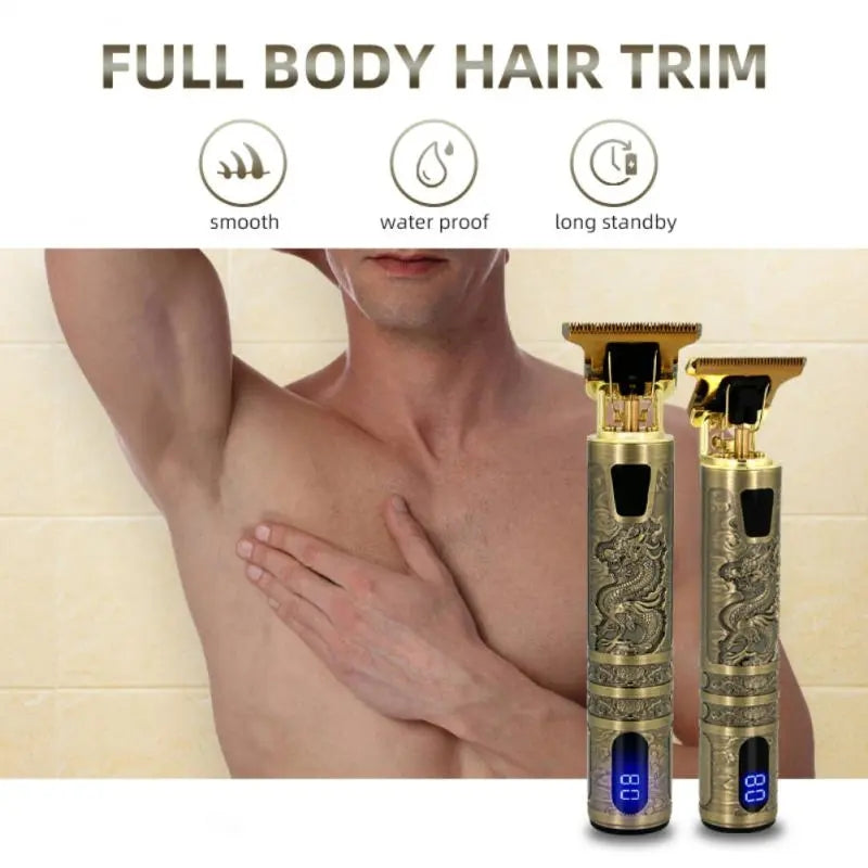 Full Body Hair Trimmer USB Vintage Electric Hair Trimmer