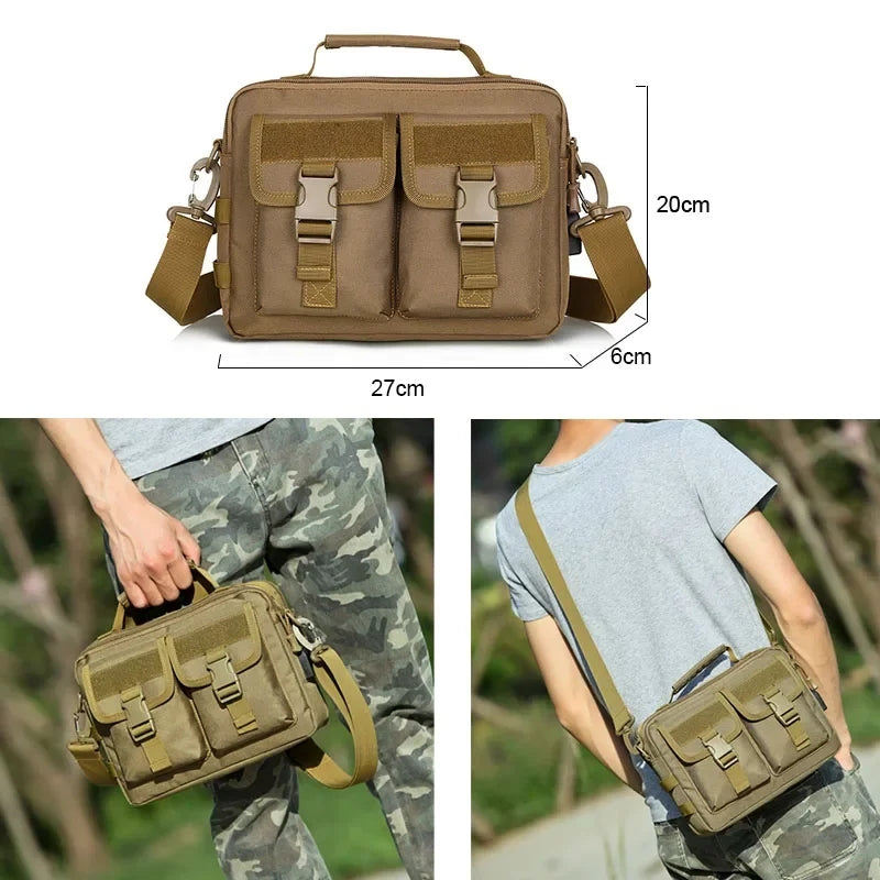 Tactical USB Charging One Shoulder Backpack Camping Crossbody Bag