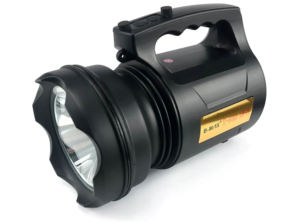 TD-6000A Super Bright Powerful Search Light 30 Watt Rechargeable Rechargeable Digital Searchlight