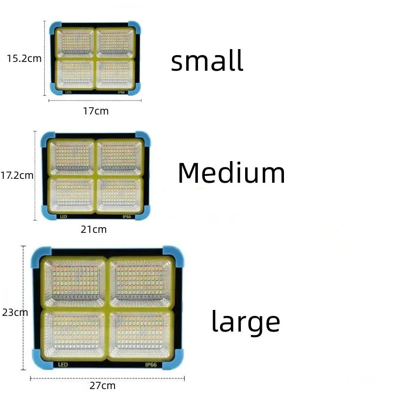 200watt Solar Rechargeable Flood Light with solar panel Waterproof