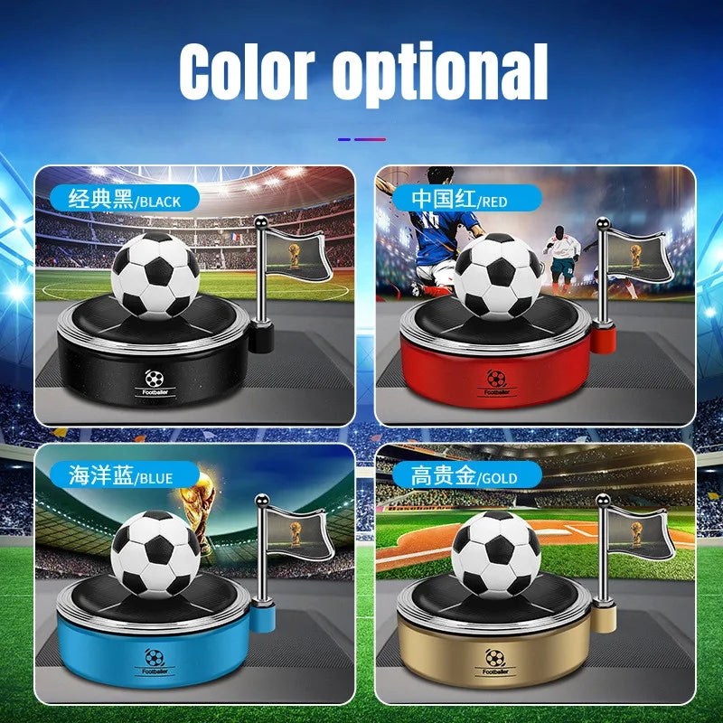 Solar Football Kit Solar Decoration Rotating Football With Fragrance | Car Interior Decor ...