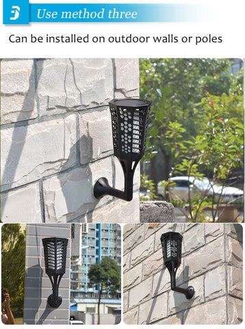 LED Solar Garden Flame Lamp Outdoor Waterproof