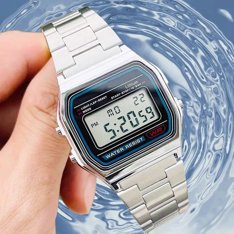 Casi Stainless Steel Sports Digital Watch