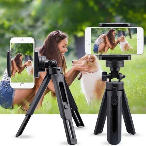Portable Desktop Tripod for Mobile Phone Holder Live Streaming Outdoor Mini Multi-functional Adjustable Stand Monopod