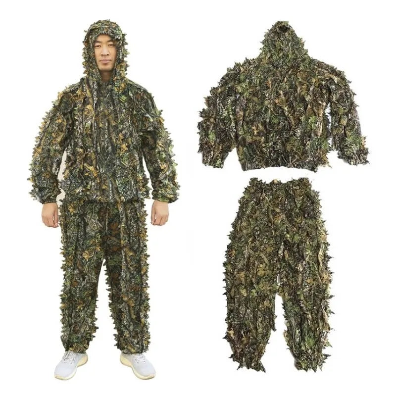 Tactical Outdoor Ghillie Suit Camouflage Clothes Jungle Suit