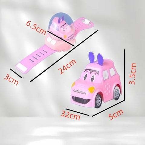 Portable Kids Mini Watch Remote Control Car Toy USB Charging - Birthday Gift