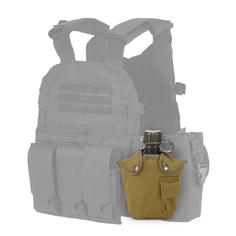 1L Outdoor Military Survival Water Bottle Kettle