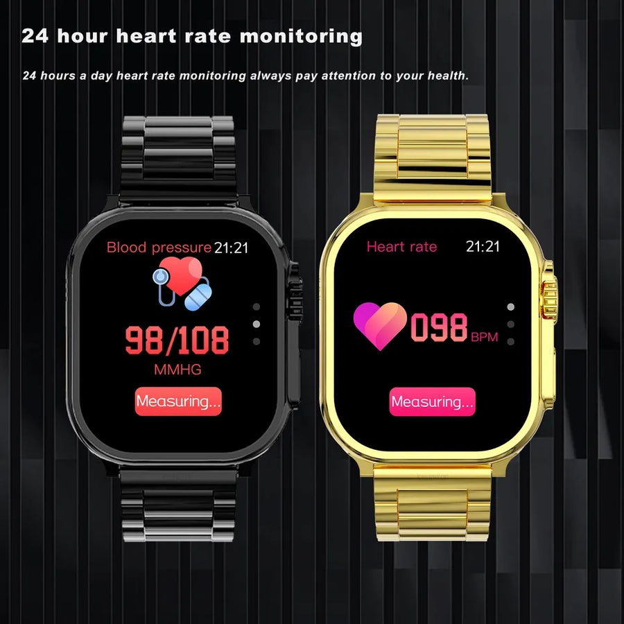 Watch 8 Ultra Smart Watch - Premium 24K Gold Series