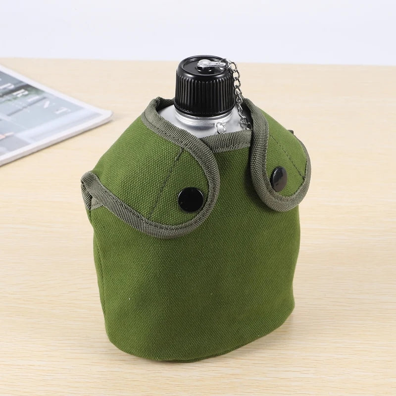 1L Outdoor Military Survival Water Bottle Kettle