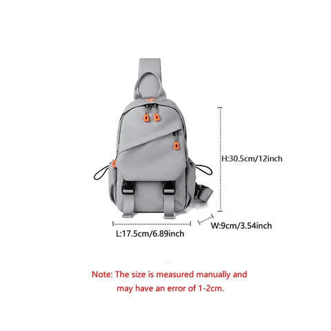 Toposhine Chest & Waist Sling Crossbody Bag with Usb port