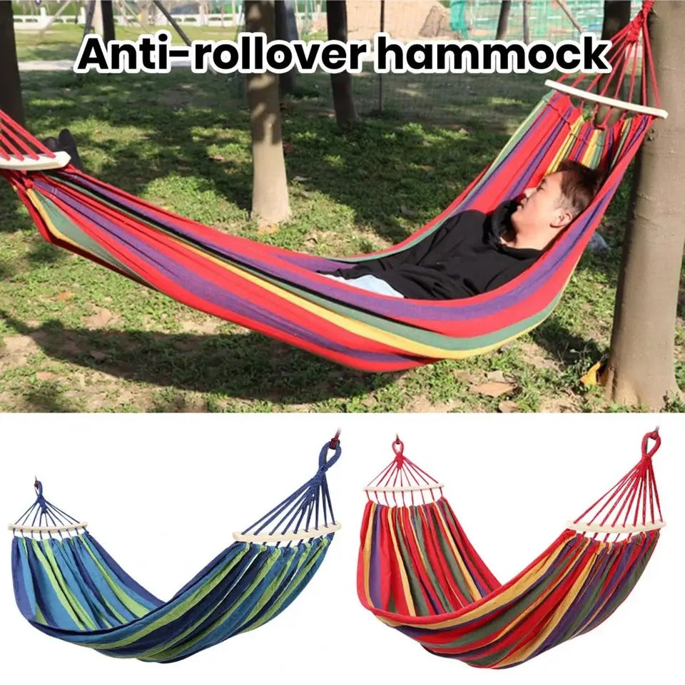 Imported Wooden Hanging Camping Portable Hammock