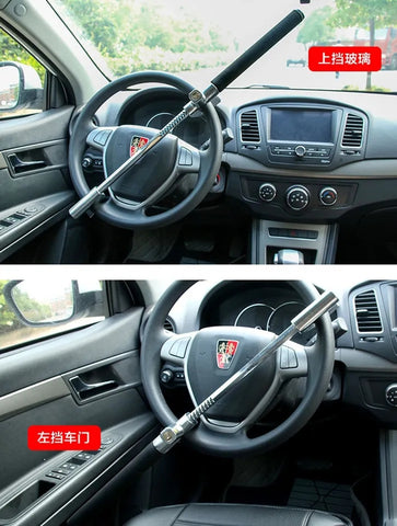 Car Steering Wheel Lock Anti-Theft Car Device Universal Fit Adjustable