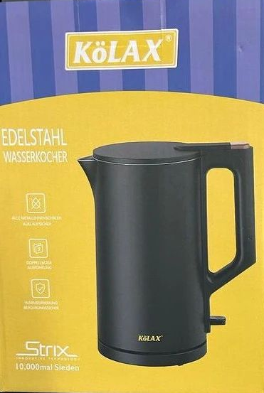 KOLAX 1.7 Ltr Germany Electric Kettle 1500 W Stainless Steel Body