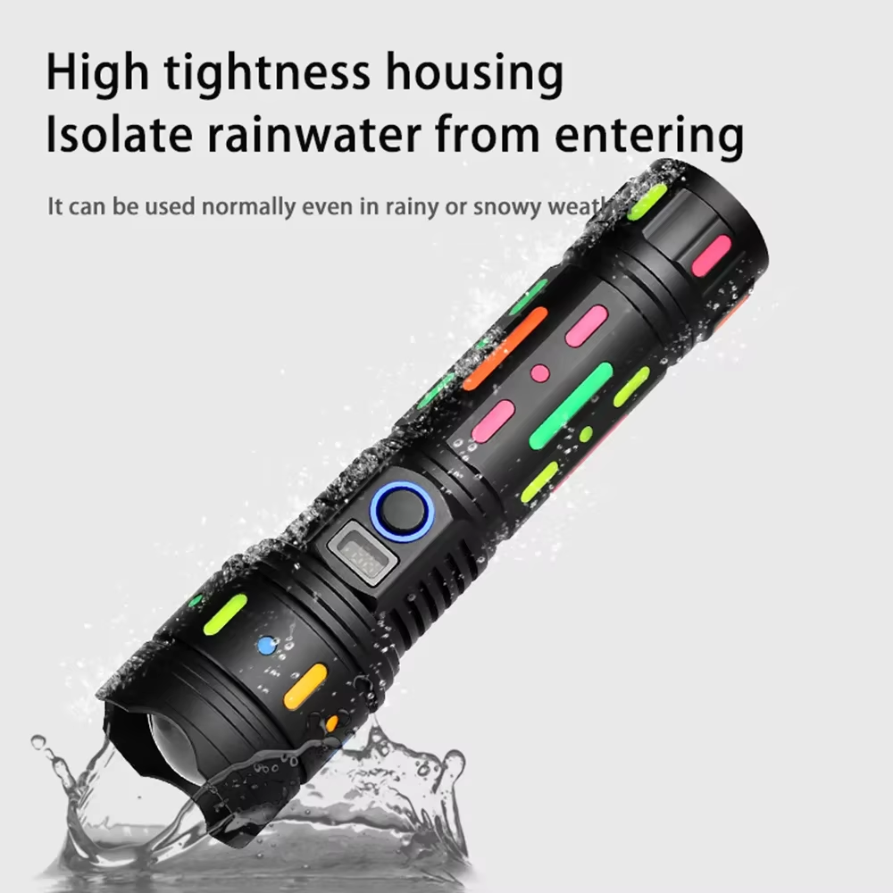 COBA Powerful Bright Spotlight LED Flashlight With Fluorescent Absorbing