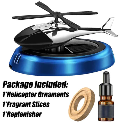 Solar Helicopter Car Air Freshener Propeller Fragrance Supplies Decoration Interior Accessories Perfume Diffuser Auto Flavoring