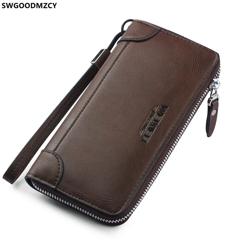 Clutch Purse Leather Pouch Clutch Bag Men Designer Clutch Wallet Handbag for Men