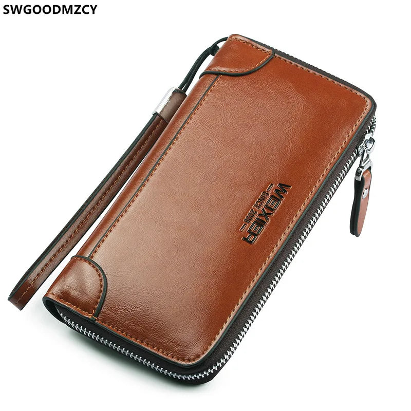 Clutch Purse Leather Pouch Clutch Bag Men Designer Clutch Wallet Handbag for Men