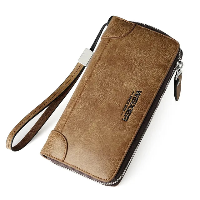 Clutch Purse Leather Pouch Clutch Bag Men Designer Clutch Wallet Handbag for Men