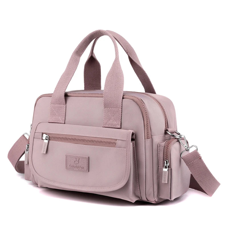 Multi Pocket Women Handbag High Quality Nylon Female Shoulder Bag