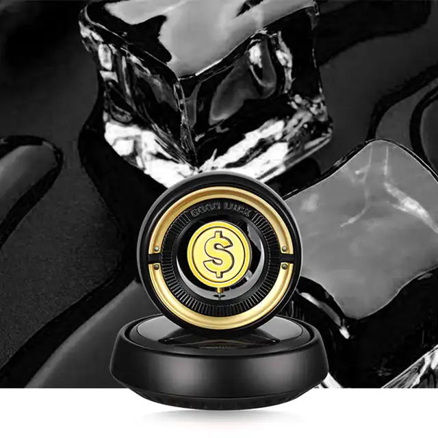 Gold Coin Car perfume Solar Air Freshener