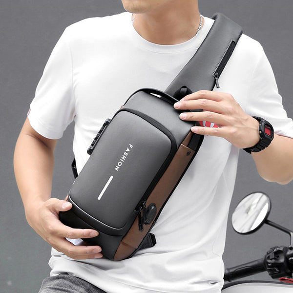 Anti-Theft Crossbody Shoulder Backpack - Waterproof