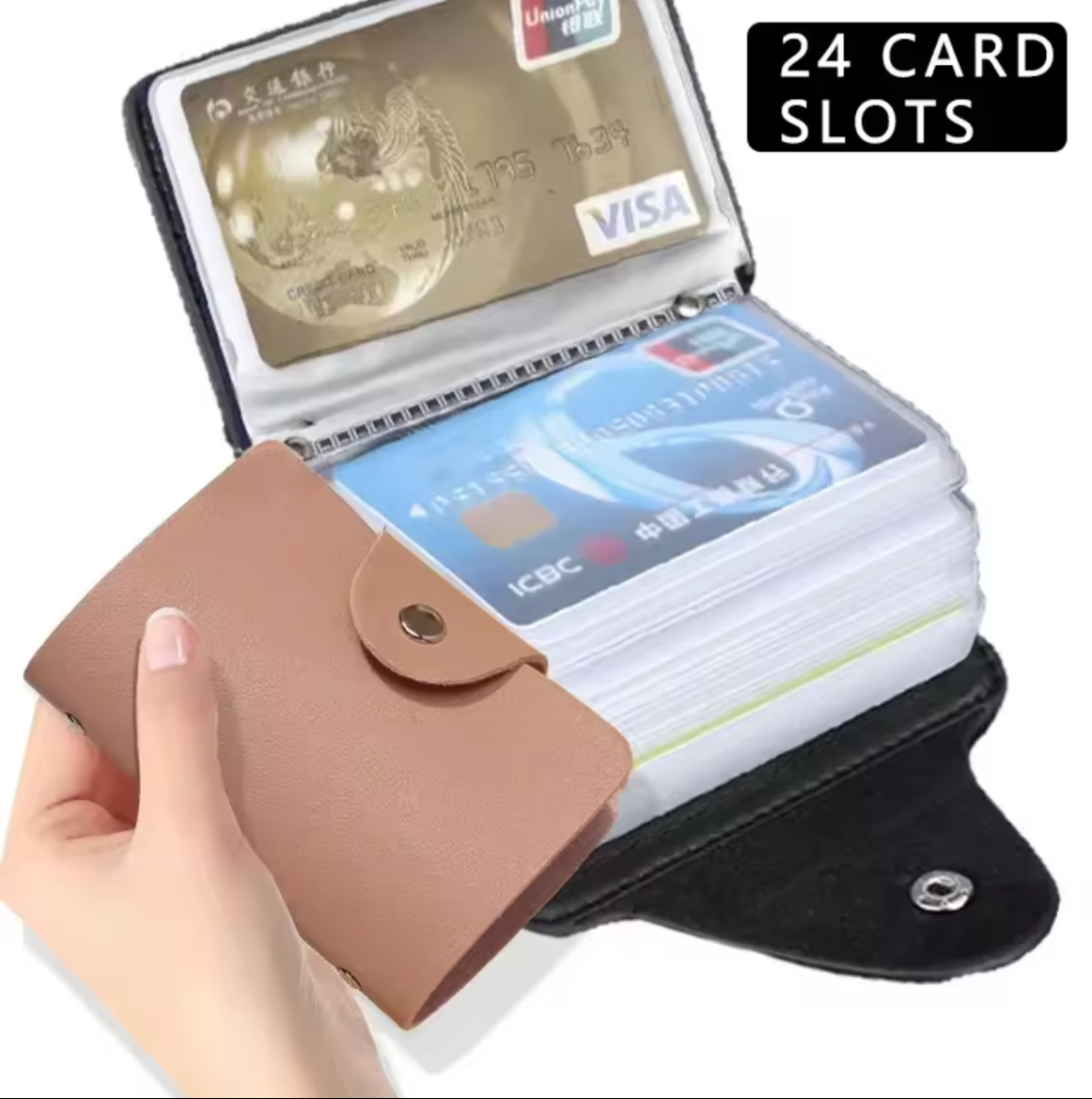 24 Slots ladies  Bits Card Holder wallet pouch