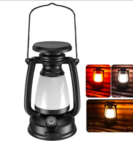 Solar Lantern Rechargeable/Solar Charging Camping Light Portable Camping Lanterns 3 Lighting Modes