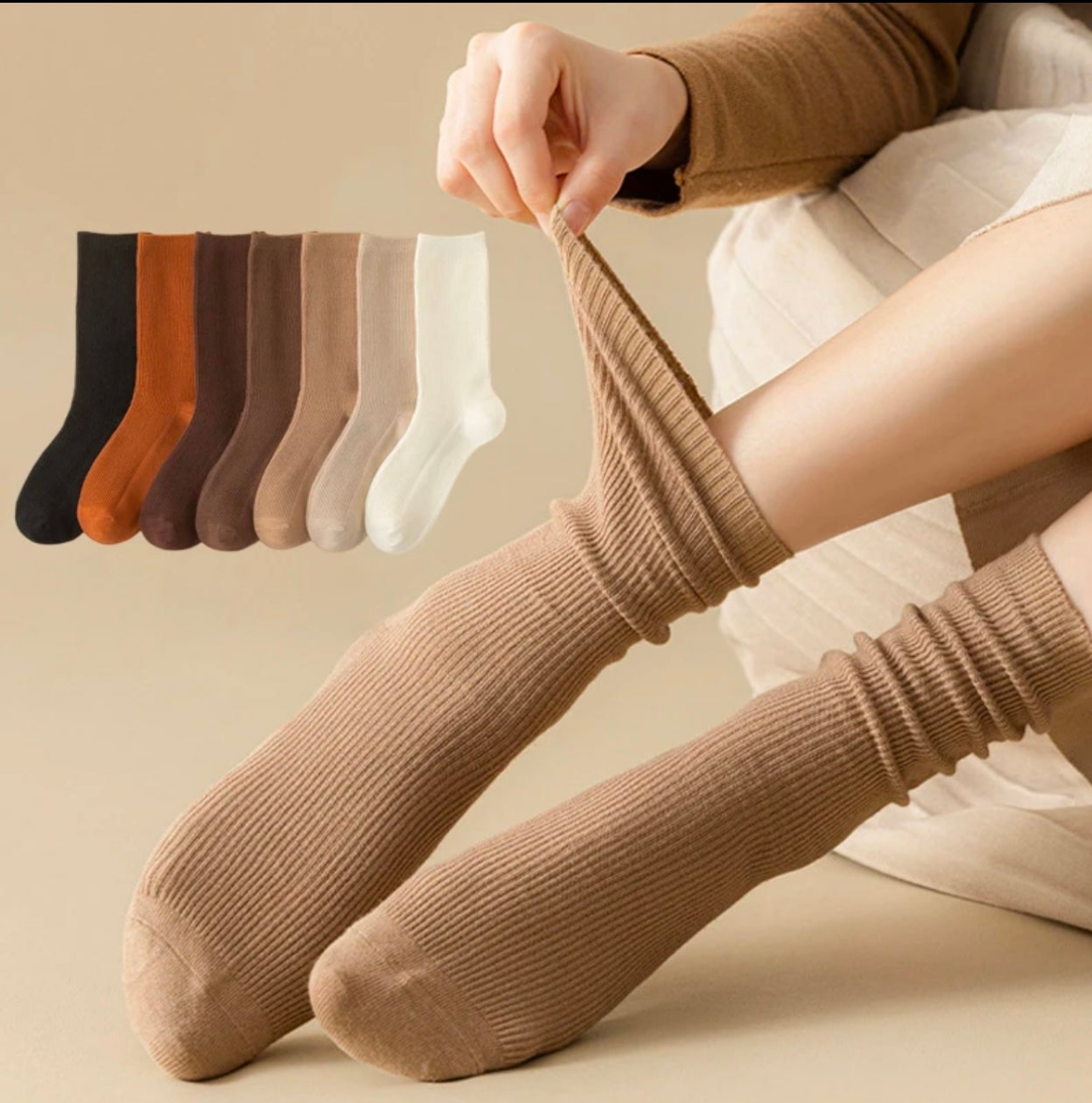 5 Pairs Women Winter Summer Solid & Comfortable