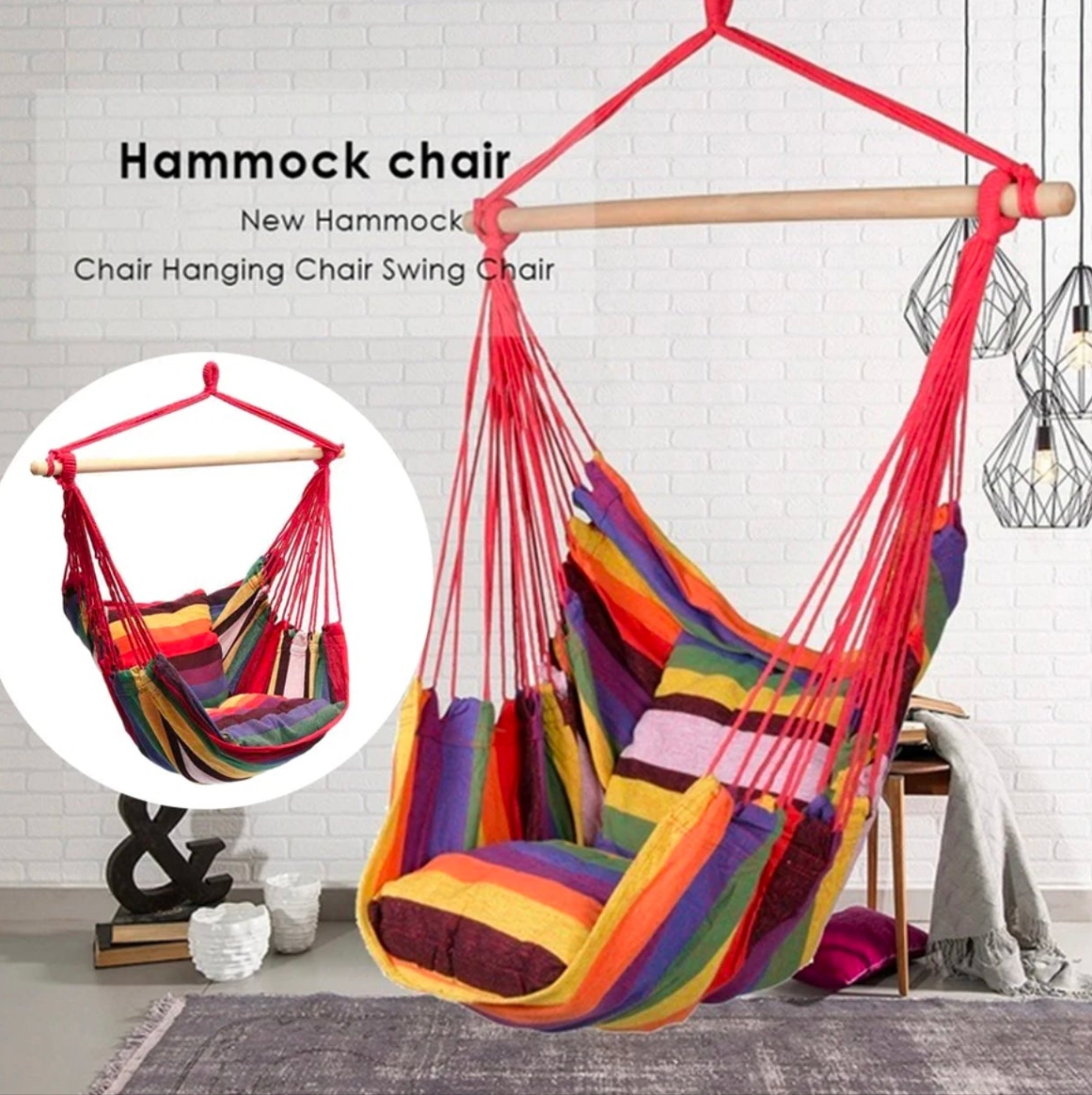 Hanging Hammock chair Swing 160kg support