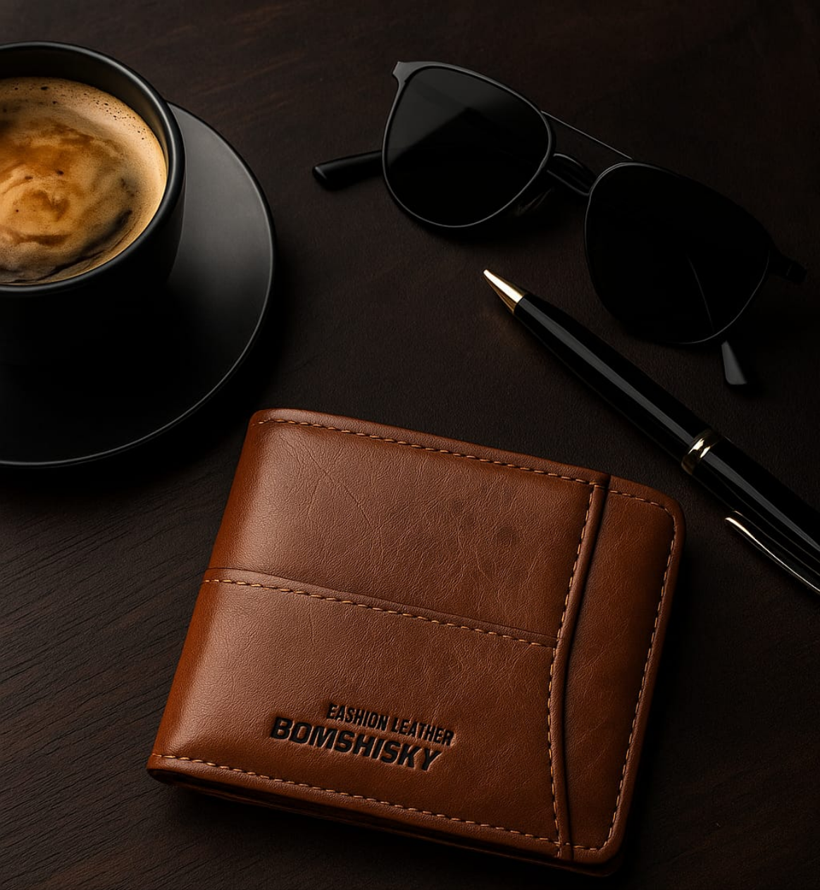 New Fashion leather Premium short pocket wallet with card holder