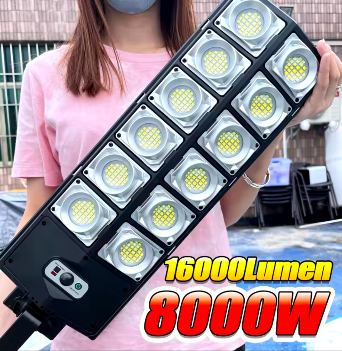 20000LM Powerful LED Solar Light Outdoor Solar Lamp ip65 Waterproof