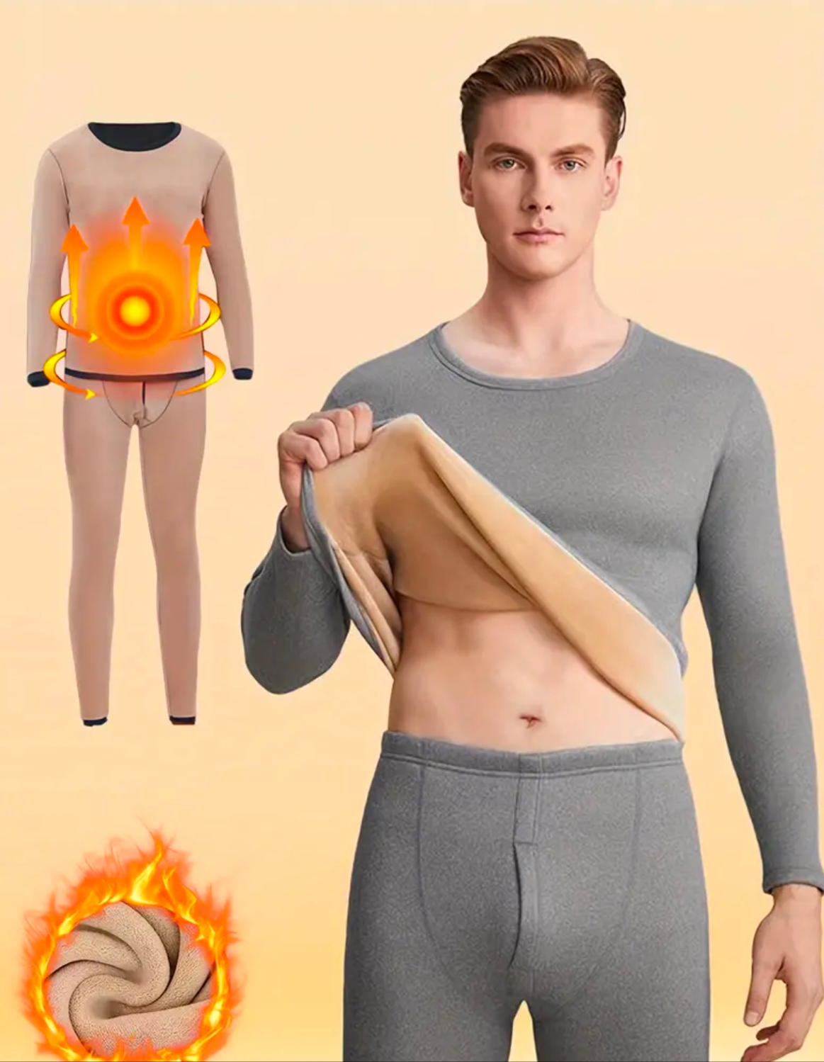 Thermal Underwear Set For Men - Thermal Inner - Thermal Suit for Men