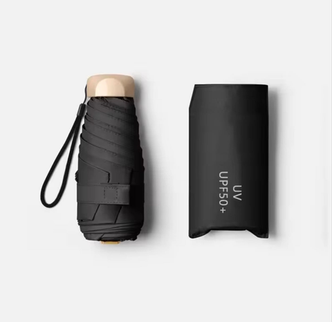 Mini Sun Umbrella UV Protection Vinyl Folding Pocket