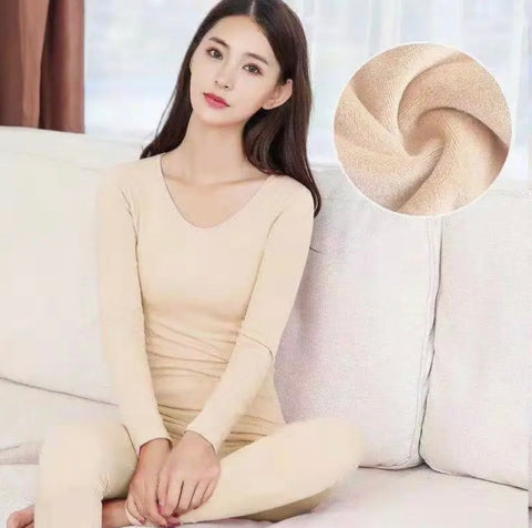Women Winter Fleec Thermal Inner Wear Set