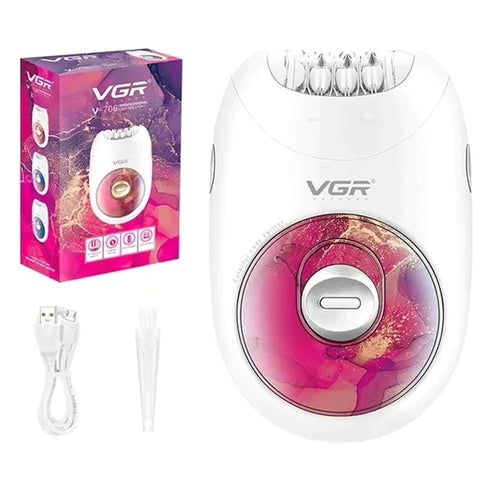 VGR Rechargeable Women Epilator For Face Hair Remover For Face Legs Body Bikini Underarms