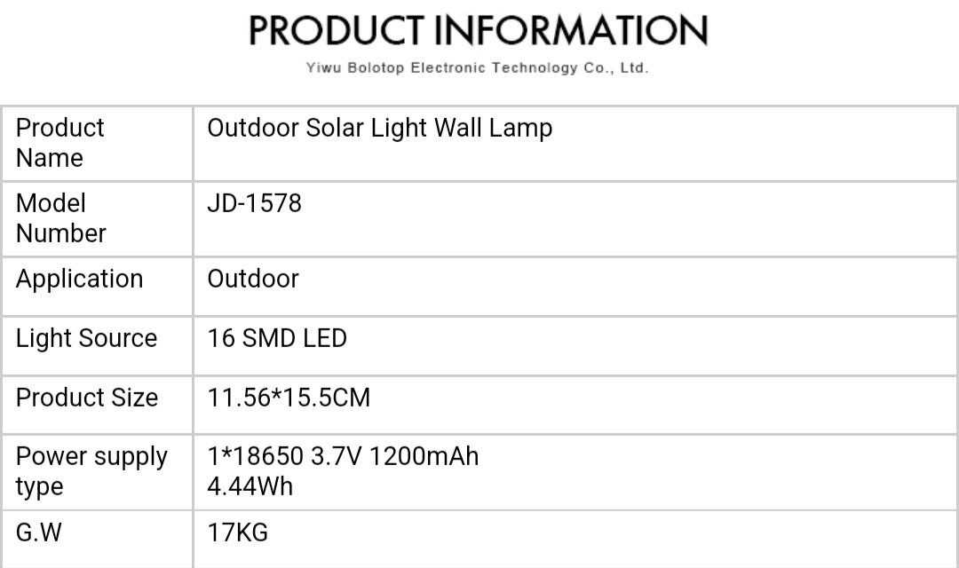 50w Outdoor Led Solar Light Wall Lamp With Remote Control Motion Sensor For Yard Patio Garden