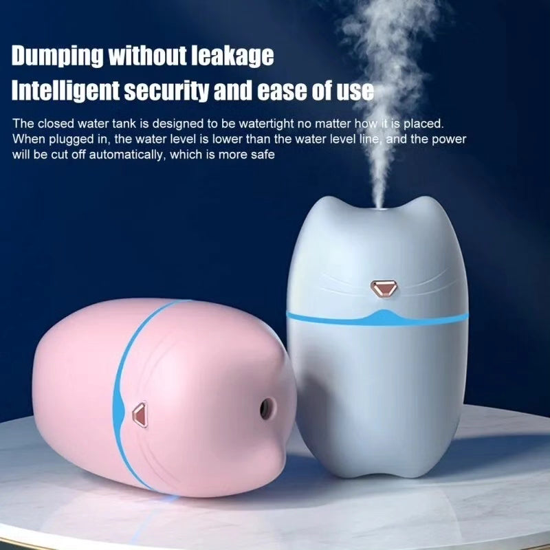 Cute Air Humidifier 260ml Essential Oil Spray Aroma Diffuser Mist Maker