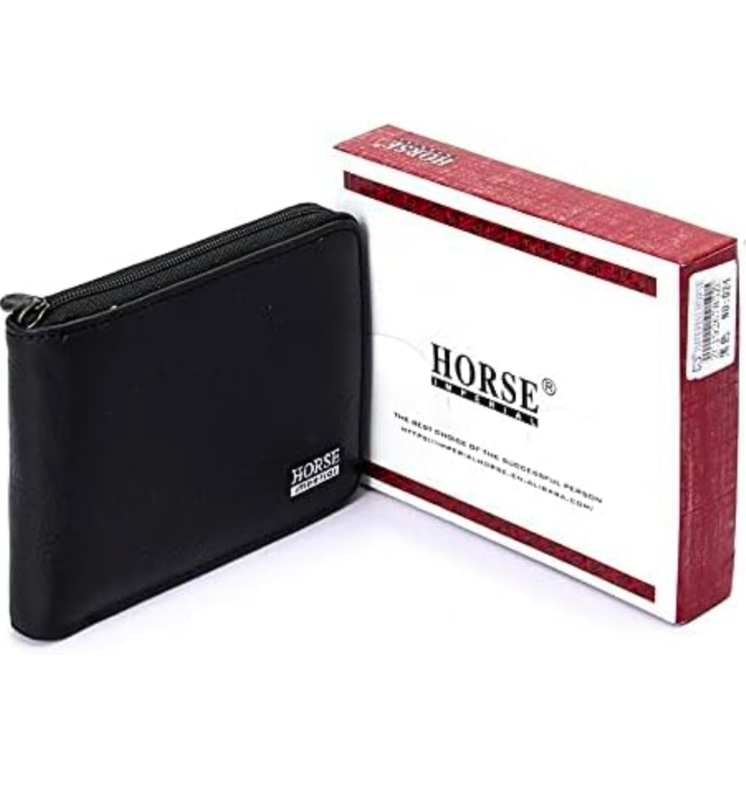 Imperial Horse Genuine Leather Wallet with Zipper
