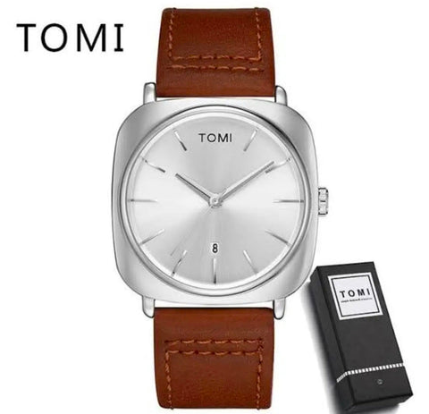 Tomi Stylish business Leather Strap Watch