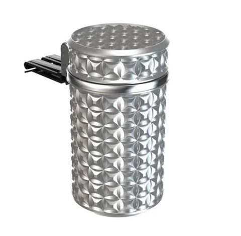 Stainless steel Decorated Car Ashtray With LED Light