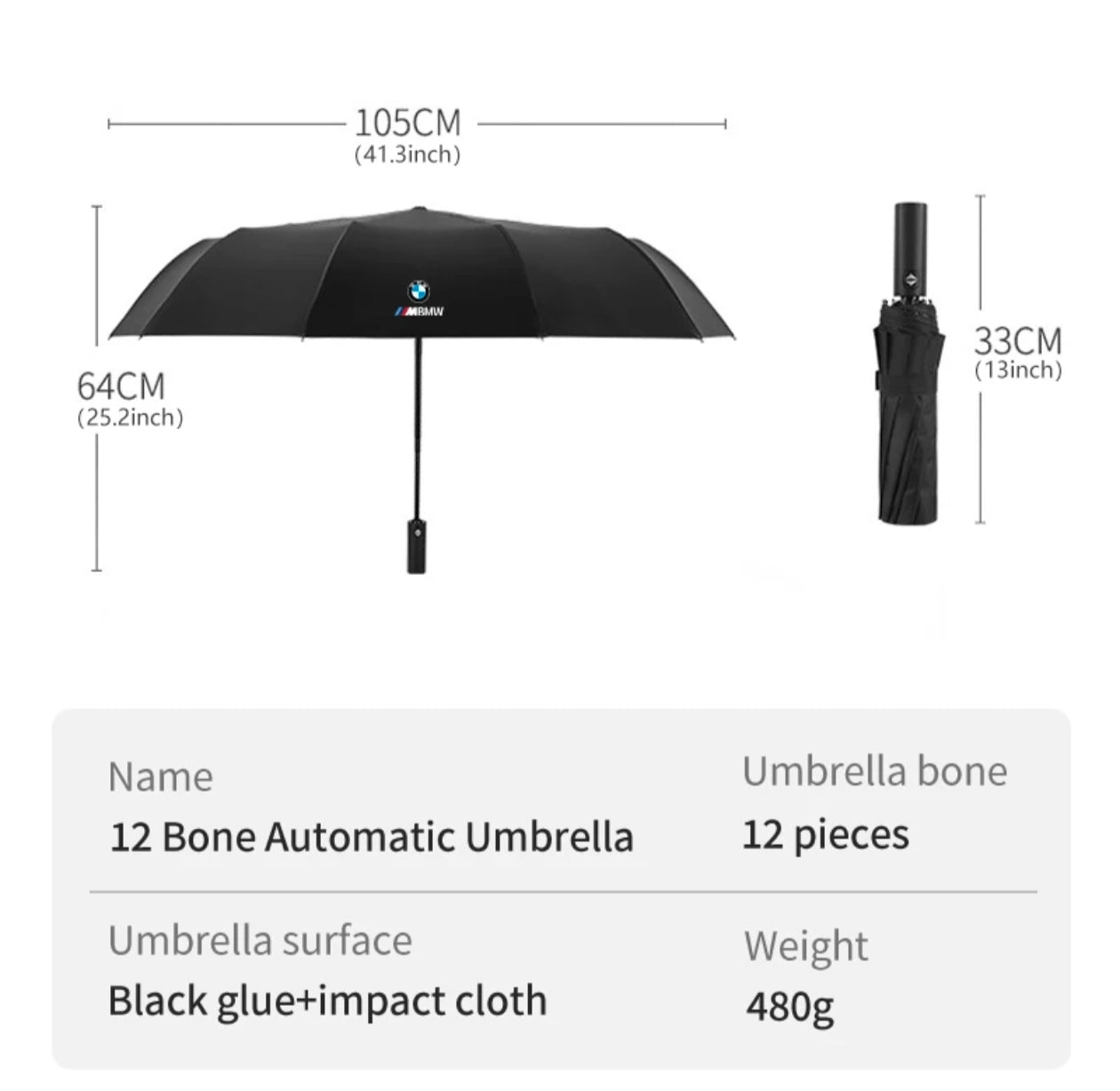 BMW Imported Umbrella 2 Person size