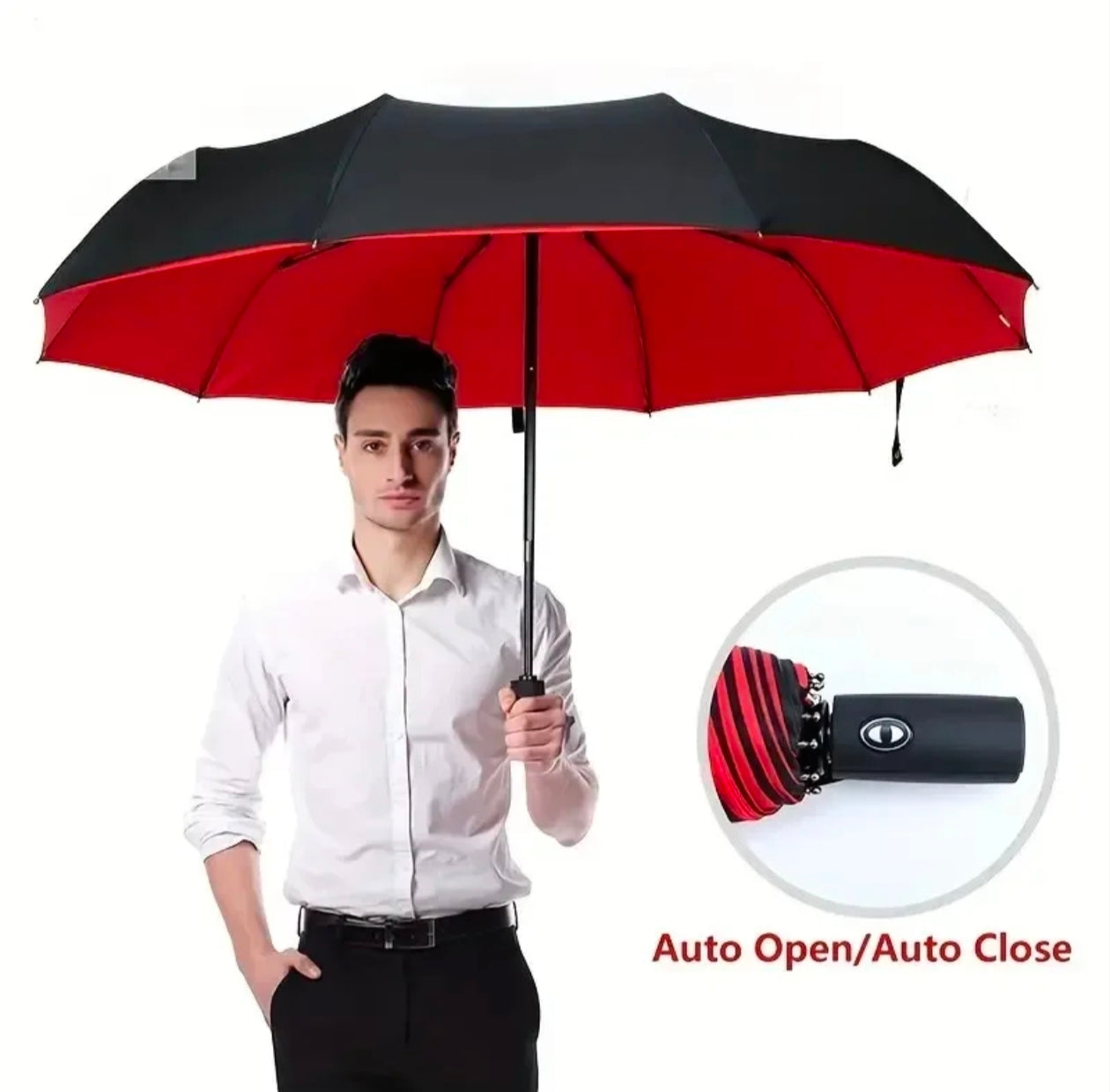 Automatic Folding Business 10 Bones Umbrella