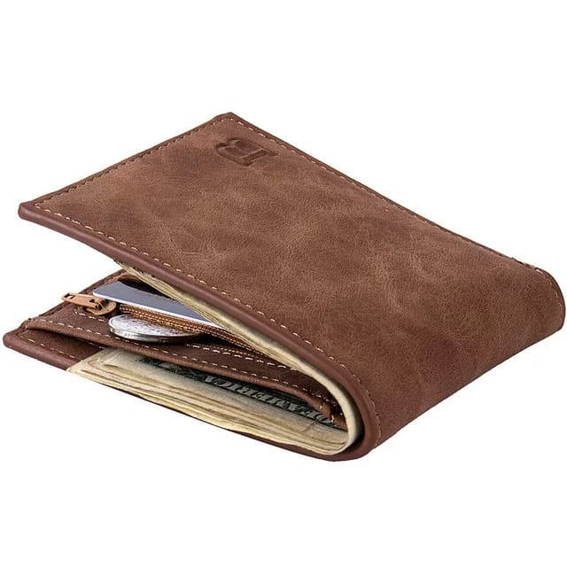 MenBens Leather Wallet for Men Women with Card Holder