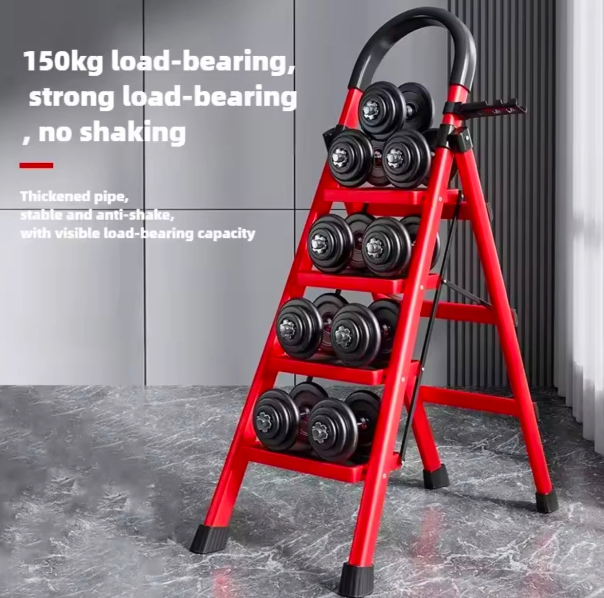 Portable folding Ladder Multifunctional Telescopic Indoor Herringbone Ladder Step