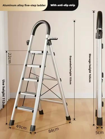 Portable folding Ladder Multifunctional Telescopic Indoor Herringbone Ladder Step