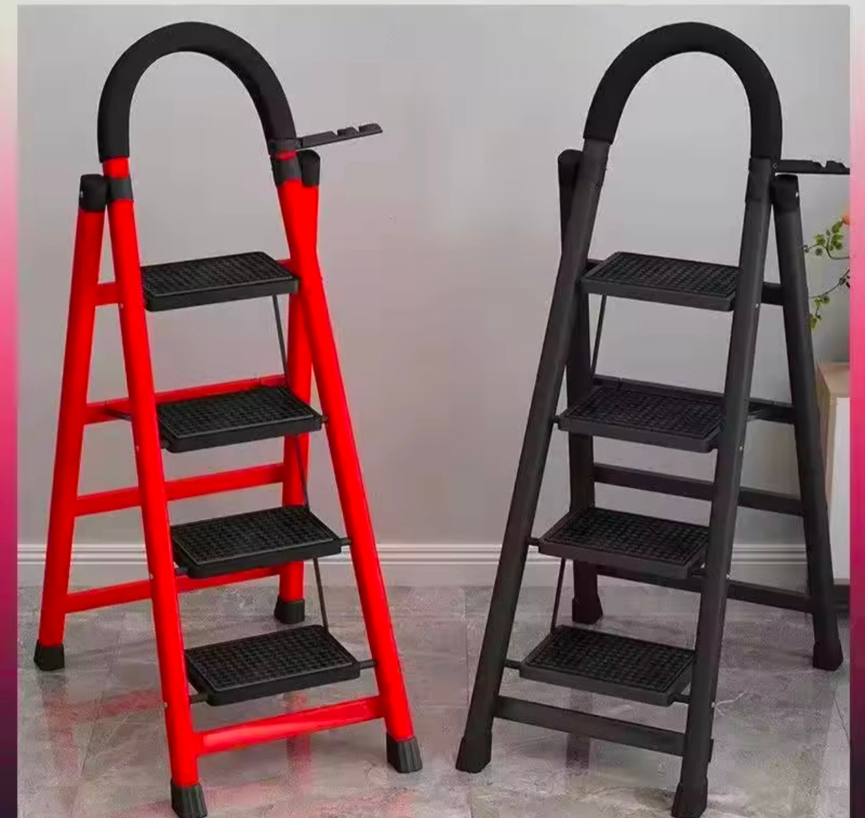 Portable folding Ladder Multifunctional Telescopic Indoor Herringbone Ladder Step