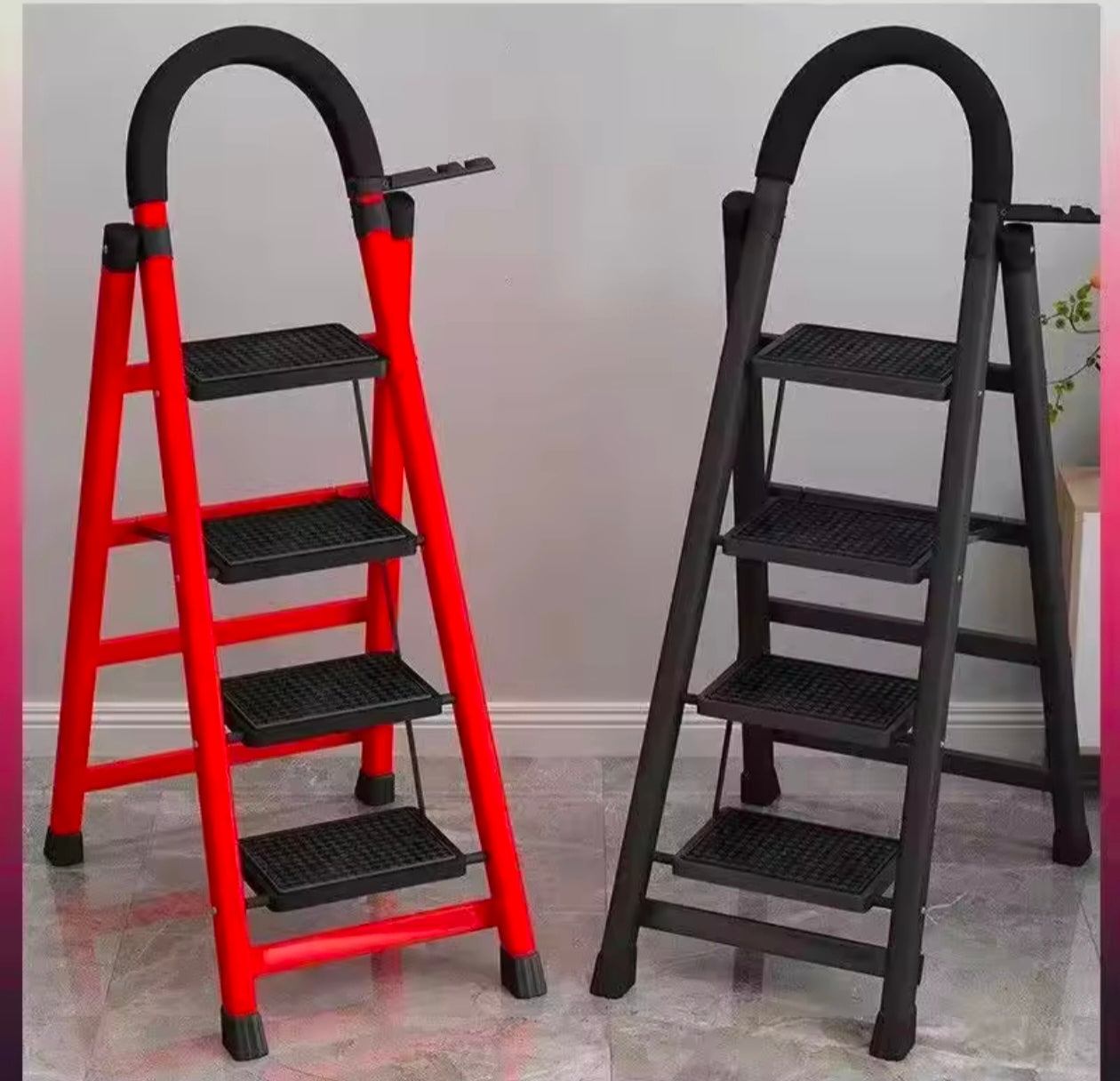 Portable folding Ladder Multifunctional Telescopic Indoor Herringbone Ladder Step