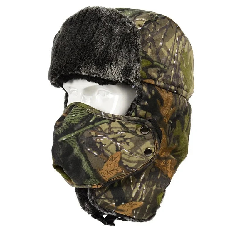 Snow Winter Fleece Hats Hunting Fishing Cap Tactical Balaclava Face Mask Cycling Ski Hat