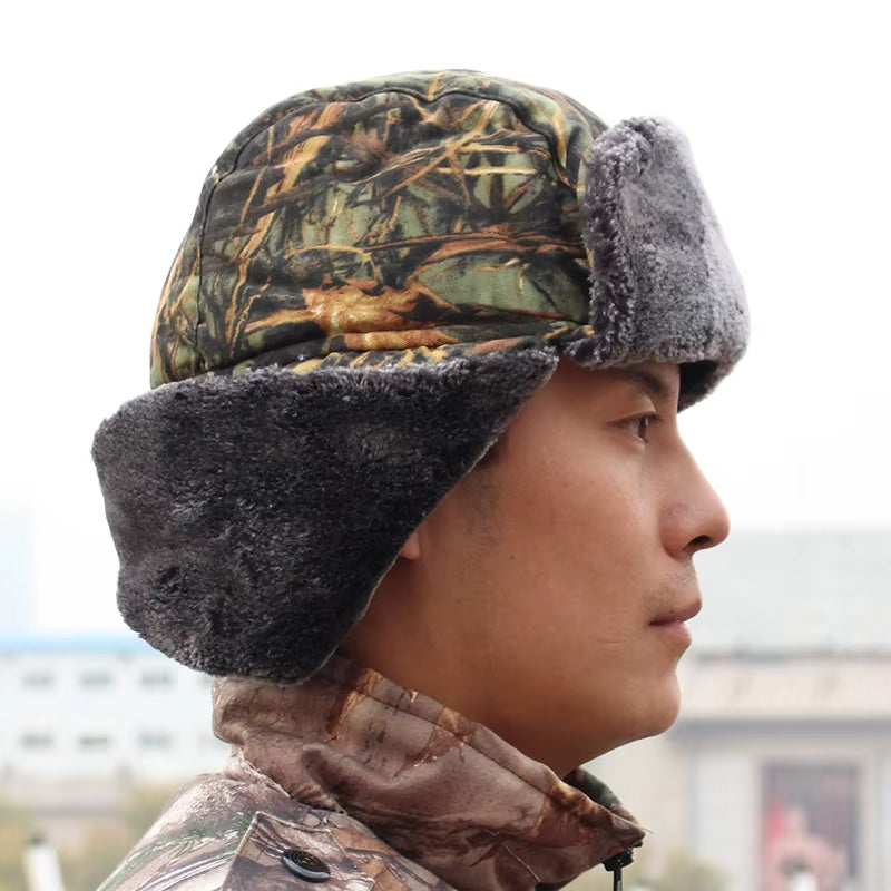 Snow Winter Fleece Hats Hunting Fishing Cap Tactical Balaclava Face Mask Cycling Ski Hat